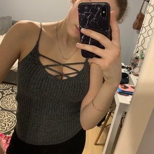 Sweater tank top